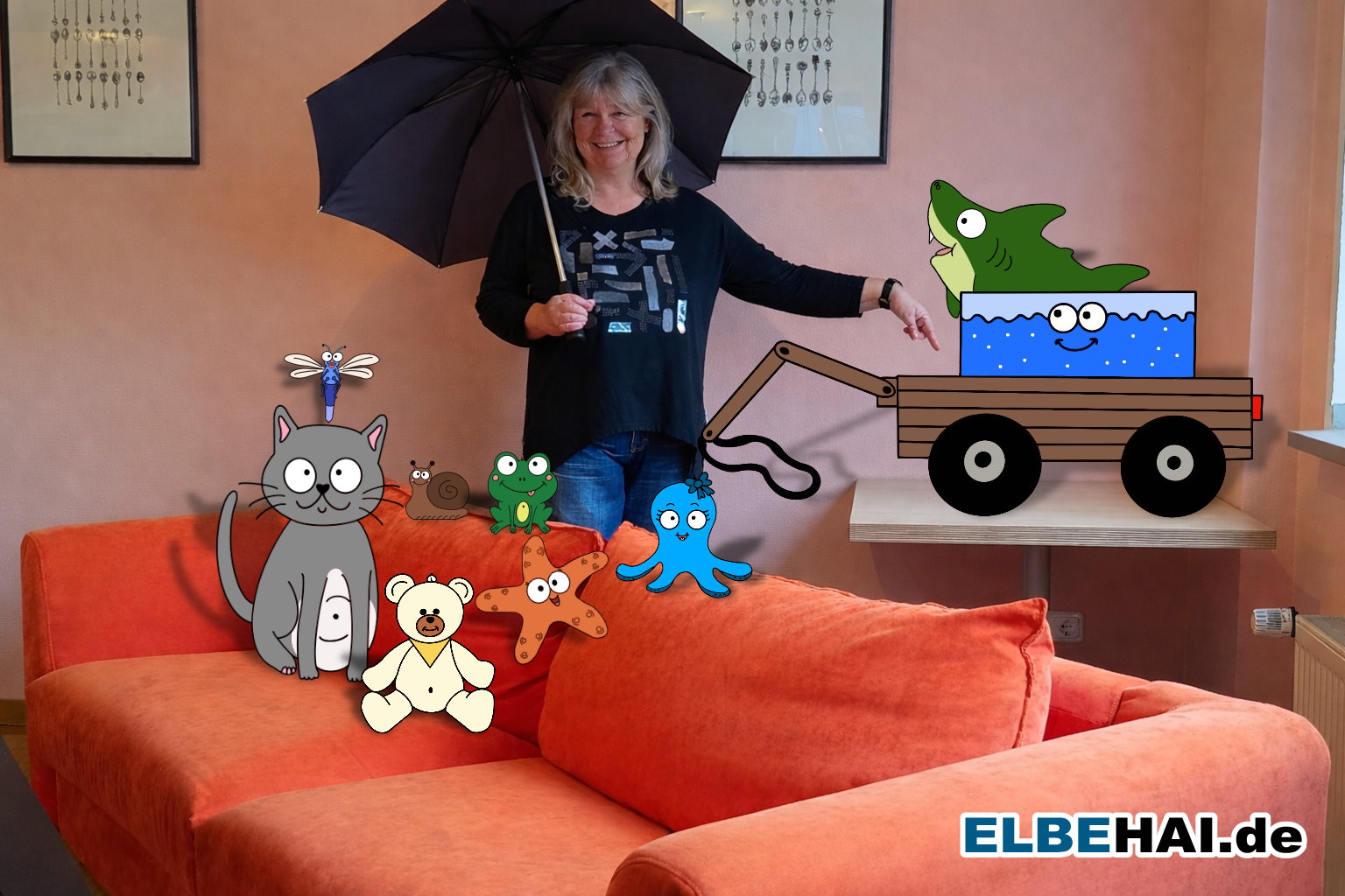 Oberbürgermeisterin Frau Simone Borris hat die Schirmherrschaft über das erste Buch der Kinderbuchreihe übernommen. Oberbürgermeisterin Frau Simone Borris hat die Schirmherrschaft über das erste Buch der Kinderbuchreihe übernommen.